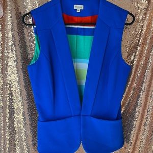 Cremeux Vest, size 6, gently used, cobalt blue